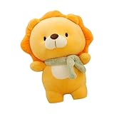 Generisch Löwe Plüsch - Weiche Löwenpuppe, Cartoon Lion | 23 cm Kuscheliger Dschungeltier, Süßes Flauschiges Spielzeug Für Kinderzimmerdekoration, Entzückender Begleiter Mädchen, Schlafzeit Kumpe