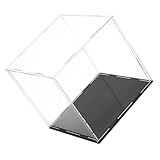 NOLITOY Transparente Acryl Vitrine Staubdichte Fußball Display Box für Sammlerstücke und Figuren Stapelbarer Aufbewahrungsbehälter mit Schutzhaube für Basketball und Modellspielzeug