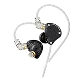 Yinyoo KZ ZS10 Pro In-Ear-Monitor, 4BA+1DD Kopfhörer Multi Driver IEM, Kabelgebundener HiFi-Kopfhörer, Bühnenmonitor für Sänger Gitarristen Drummer (Matt, Kein Mikrofon)
