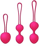 ZQ Liebeskugeln 3er Set, Perfekt für Frauen zum Beckenbodentraining, Sexspielzeug als Beckenbodentrainer –Stärkung der Vaginalmuskulatur und Sextraining, Medizinisches Silikon, Wasserdicht