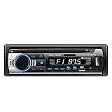 Autoradio mit Bluetooth 5.0, FM/AM 1 DIN Mit Freisprecheinrichtung und USB-Ladeanschluss, MP3-Player/2 USB/AUX/SD, FM-Stereo-Sound,Fernbedienung, LCD-Display, iOS & Android