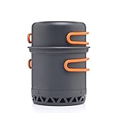 wrtgerht Camping-Kochgeschirr Outdoor-Kochset Wärmekocher Reisegeschirr Tourist KitchenPot Utensil Equipment Küchengeräte