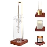 VFANDV Räucherstäbchenhalter aus Walnussholz, Umgedrehter Räuchergefäß für Yoga Spa, Meditation, Heimbüro Deko