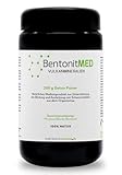 Bentonit MED Detox-Pulver 200g, Bentonit-Montmorillonit, Miron Violettglas, Medizinprodukt, Apothekenqualität, Darmreinigung, Entgiftung von Schwermetallen, Entgiftungskur, Vulkanmineralien, Heilerde