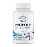 Propolis 1000mg | 180 hochdosiert Propolis Tabletten | Natürliche Unterstützung des Immunsystems, Linderung von Halsschmerzen und starkes Antioxidans | Von Aceso