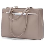 LOVEVOOK Große Laptoptasche Damen 17 Zoll, Leicht Aktentasche Arbeitstasche Handtasche, Elegant Laptop Bag Business Shopper Tasche Lehrertasche Schultertasche Women für Uni Schule Büro