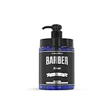 BARBER MARMARA Shaving Gel SILVER - Herren Rasiergel Transparent 1000ml - für eine präzise Rasur der Bartkonturen (SILVER)
