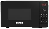 Siemens FE023LMB2 iQ300 Mikrowelle, 44 x 26 cm, 800 Watt, Drehteller 27 cm, Türanschlag links, cookControl8 Automatikprogramme, Grillfunktion, Schwarz, 20 L