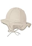 Sterntaler Baby Unisex Flapper Baby Flapper - Sonnenhut Baby, Outdoor Hut, UV Hut Baby - aus Baumwolle mit Nackenschutz - beige, 47