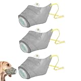 Dog Face Maske – 3 x verstellbare und wiederverwendbare Hundemaske – Outdoor-Staubschutzmaske für kleine mittelgroße und große Hunde, bequeme Haustier-Gesichtsabdeckung für Laufen, Wandern, Camping