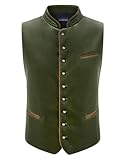 Stockerpoint Herren Trachtenweste Ricardo | Größen 44-64 | Traditionelle & hochwertige Weste mit verstellbarem Riegel I Perfekt für Trachten & Festlichkeiten