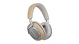 Bowers & Wilkins PX8 Flaggschiff-Over-Ear-Kopfhörer mit Geräuschunterdrückung, kabellos, Bluetooth 5.0 und Schnellladung, 30 Stunden hochauflösende Wiedergabe und integriertes Mikrofon, Beige
