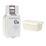 BIBS Babybrei Einfrieren Behälter - Gefrierbehälter für Babynahrung/Baby Beikost - Kompatibel mit BIBS Fruchtsauger - BPA-Frei - Ideal für Muttermilch, Babybrei, Fruchtpüree usw. - Ivory