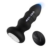 LZMYZ Anal Vibratoren Analplug Sex Spielzeug für Die Männer mit 9 Teleskopmodi, Fernbedienung Butt Plug Dildo Vibrator Prostata Stimulation Vibratorensets Massager Dildo Analvibrator Sexspielzeug