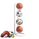 Ball-Aufbewahrung, Garage, vertikales Ball-Aufbewahrungsregal, 2/3/4 Etagen, Eisen-Fußballständer, Metall-Basketballständer, Ballhalter, Basketball-Aufbewahrungsregal, mehrschichtiger Ball-Organizer