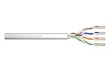 DIGITUS 100 m Cat 5e Netzwerkkabel - U-UTP Simplex - BauPVO Eca - PVC Mantel - 100 MHz Kupfer AWG 24/1 - PoE Kompatibel - LAN Kabel Verlegekabel Ethernet Kabel - Grau