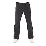 Wrangler Jeans Herren Stretch Bootcut Jacksville Jeanshose Hose Denim Black w38, Farbe: Black Out, Größe: 38W / 32L