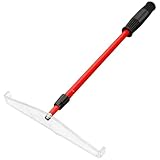 HOODANCOS Teleskopischer Pokerchip Schieber 69cm lang Roter Edelstahl Chip Sammelstab für Brettspielchips und Pokerpartien