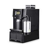 ATHUAH Vollautomatische Espresso-Kaffeemaschine, Tropfkaffeemaschine, Mahlen und Aufschäumen für Latte und Cappuccino-Getränke (Farbe: schwarz)