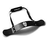 Gymreapers Bizeps-Arm-Blaster – Dicke Aluminium-Unterstützung Bizeps-Curl-Isolator mit konturierten, gepolsterten Kanten – Verstellbarer Bizeps-Bomber für Gewichtheben und Bodybuilding (schwarz)