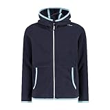 CMP - Kid G-Jacke mit fester Kapuze, Schwarz Blau, 152