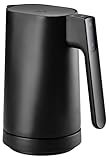 Jacob Jensen Elektrischer Wasserkocher mit Temperatureinstellung von 70°C bis 100°C, Warmhaltefunktion, Signalton, LED-Display mit Temperaturanzeige & Touch-Bedienung, BPA-Frei, 1,2 Liter, Schwarz