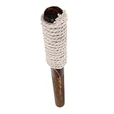 Gatuida Fackel Ornamente Im Freien Rattan Flammenlos Party Flackern Hinterhof Groß Gehweg Zweck Holz Im Freien Taschenlampe Für Den Garten Taschenlampe Für Draußen Brown Seil