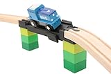 Locorico - Unfallbrücke für Zug aus Holz, kompatibel mit Brio Lillabo Hape