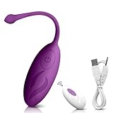 Jinqian Leiser Tragbarer Vibrator Sex Spielzeug für die Frau,Vibro Eier für Frauen mit Fernsteuerung 12 Vibrationsmodi Mini Vibrator G Punkt Klitoris Stimulator Erotisches Sexspielzeug für Paare