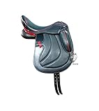WILD RACE Leder-Dressur-Monoflap-Wechseleisensattel/Leather Dressage Monoflap Changeable Gullets Saddle (18')