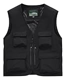 OlyljpinZ Herren Anglerweste Outdoor Weste mit Mehreren Taschen Sommer Leicht Atmungsaktiv Freizeitweste Classics Ärmellose Jacke Fotografie Jagd Sportweste Camping Safari Trekking Weste Arbeitsweste