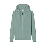 Winterjacke Herren Kapuzenjacke Übergangsjacke mit Reißverschluss und Taschen Männer Langarm Warm Gefüttert Freizeitjacke für Arbeit Alltag Sportliche Aktivitäten