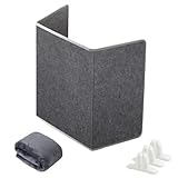 Infrarotheizung Schreibtisch Mit Decke, Faltbarer Schreibtisch Heizung Untertisch 3 Heizstufen Leiser Und Platzsparender Fußwärmer Für Büro Und Zuhause,grey-General