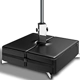 4smile Sonnenschirmständer Schwarz – Schirmständer Sonnenschirm für Balkon, Garten & Strand – Stabiler Sonnenschirmständer Balkon mit Ständer – Praktischer Schirmständer Balkon