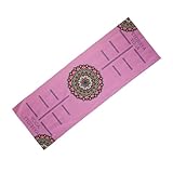 Grip Dots Yoga-Handtuch for Pilates-Geräte for Anfänger, rutschfest, schnelltrocknend, tragbar, leicht(Tie-dye blue)