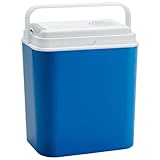 Harbour Housewares 18L 12V Elektrische Kühlbox - Blau - 1x Klein Isoliert Camping Draußen Picknick Tragbar Reisen Auto EIS Essen Getränke Kühler Gefrierschrank Kühlschrank Lagerung Kiste