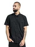 Brandit ROADSTAR Shirt Kurzarm Freizeit Hemd KARIERT Herren HOLZFÄLLERHEMD KARO, Größe:XL, Farbe:Schwarz