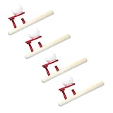 VICASKY 4 Stück Blasrohr Spiralförmiges Zeichenwerkzeug Schwebend Schaukelspielzeug Spiegelspielzeug Quastenbrosche Wickler Long-Tail- DIY-Kind-Doodle-zubehör Plastik
