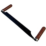 pokm toolsmarket - Zugmesser 280 mm – Ziehmesser mit Holzgriffen, Zieheisen für Holzbearbeitung, Handhobel Werkzeug für Schnitzen, Entrinden & Formen