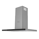 Hyundai HYCA90DFN2 Dunstabzugshaube, 90 cm, Leistung 800 m³/h, 5 Geschwindigkeiten, manuelle Steuerung, Edelstahl