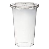 VEPATIM 50 Smoothiebecher inkl. Deckel mit Schlitz 500 ml Ø 95mm PET glasklar
