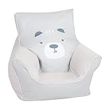 Knorrtoys 68280-Kindersitzsack-Bär Paul, Hellgrau