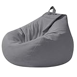 Highdi Sitzsack für Kinder, nur Bezug (Keine Füllung), Grey Klein Sitzsäcke Oder Als Gaming Sitzsack Bean Bag Chair für Indoor Outdoor Decor(70 x 80 cm)