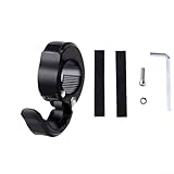 LVYXON Aluminium-Kleiderbügelhaken für Outdoor-Enthusiasten, faltbar und leicht, für Fahrräder und Motorräder (schwarz)