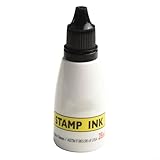 MoSundi Selbstfärbende Nachfülltinte 25cc, Tinte auf Wasserbasis für Stempel, für selbstfärbende Stempel und Daten, Schwarz/Blau/Rot/Grün/Lila