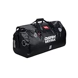 Greanthour wasserdichte Motorradtasche Gepäckrolle Motorrad Hecktasche Satteltasche großer Stauraum geeignet für Motorrad Radfahren Camping Wassersport-Schwarz 60L