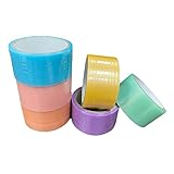 Homoyoyo 6Rollen Farbenfrohe Selbstklebende Bänder für DIY Projekte Zappelspielzeug und Dekompression für Kreative Bastelarbeiten und Spaß mit Freunden