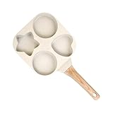 Antihaftbeschichtete Bratpfannen – Eierpfanne für 4 Tassen, antihaftbeschichtet, Frühstücks-Sandwich-Maker, antihaftbeschichtete Frühstückspfanne für Campingausflüge, Zuhause, Küche,