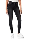 Damen ONLY Skinny Fit Jeans | Mid Waist Stretch Denim Hose | ONLBLUSH Life Röhrenjeans, Farben:Schwarz, Größe:M / 34L