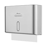 PLUSSEN handtuchspender für papierhandtücher,Spender öffentliche Paper Hand Towel Dispenser Abschließbar ABS papierspender Wand（6007-Grau）